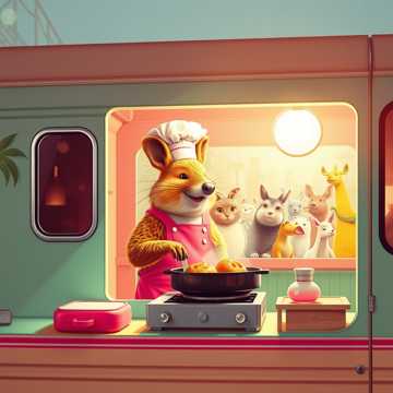 노래 표지 Foodtruck, ami egy kapibara