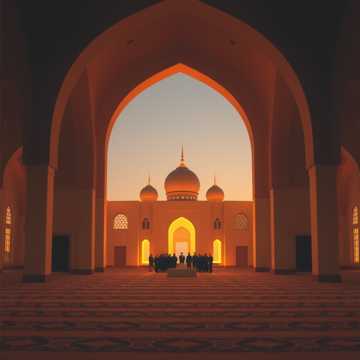 Кавер на песню ختام رمضان في مسجد حسين