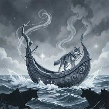 Cover av låten Wolf at the Longship