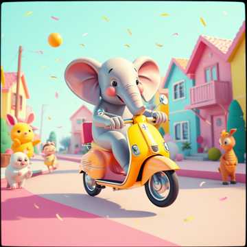 A dal borítója Слон на самокате