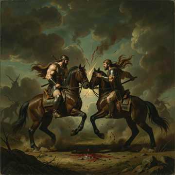 غلاف الاغنية Die letzte Kriegerin (Temüjin und Dschamucha) Teil 28 Viking Metal III