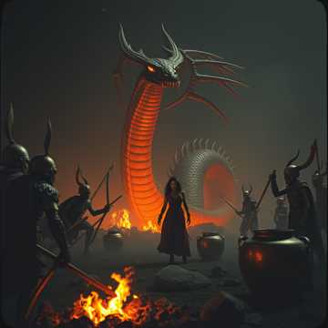 Cover van het nummer Die letzte Kriegerin (Die Schlangengöttin) Viking Metal