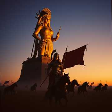 Cover des Liedes Die letzte Kriegerin (Die Schlangengöttin) VII