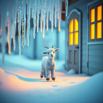 Copertina della canzone козленок и сосулька