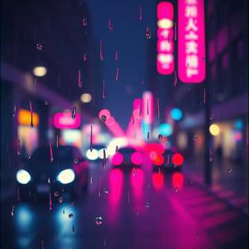 Cover av låten Under the Neon Rain