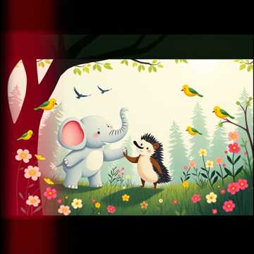 Copertina della canzone Bạn Voi Bạn Nhím Vào Rừng