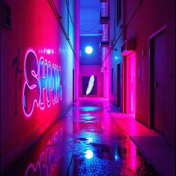 A dal borítója Under Neon Skies