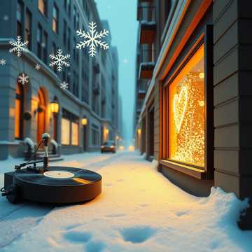 Portada de la canción А снег идет, а снег идет