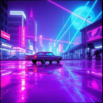 Cover des Liedes Neon Nights Forever