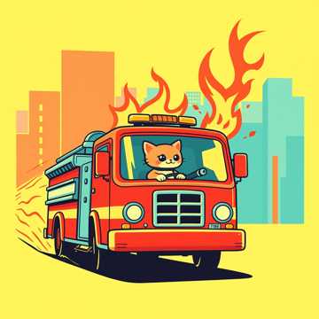 Кавер на песню Пожарная машинка