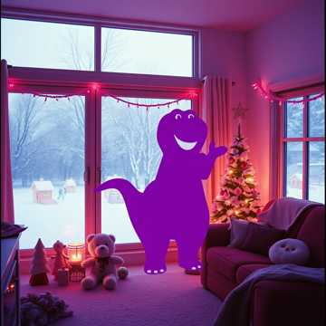 Кавер на песню Barney’s Big Purple Christmas