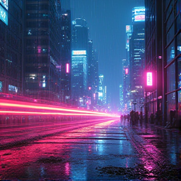 غلاف الاغنية «NEON DESTINY» (Киберпанк / Ночной драйв)