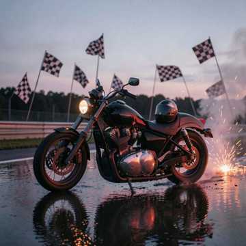 노래 표지 Lassúsági motorosverseny