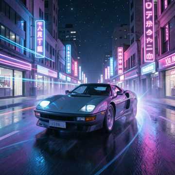 Cover van het nummer Midnight Drive Forever