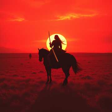 Copertina della canzone Die letzte Kriegerin (Der Kampf der Titanen-Der Zweikampf) Rock Oper II