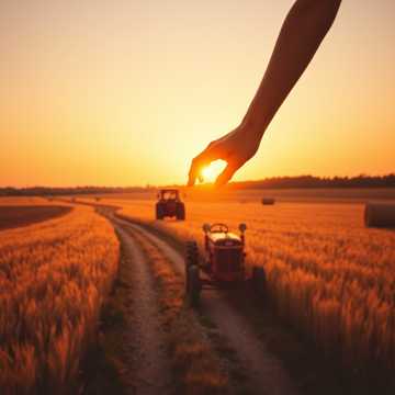 Cover van het nummer sunset over our fields