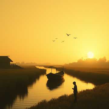 노래 표지 Bến Sông Tuổi Thơ