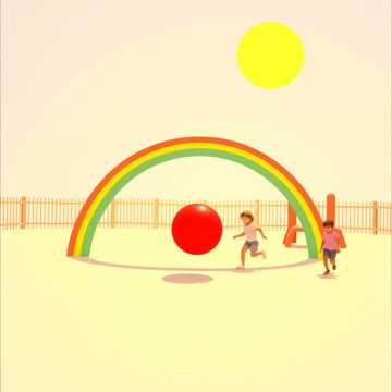 Cover av låten بلون القوس قزح