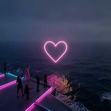 Cover av låten NEON PARADISE