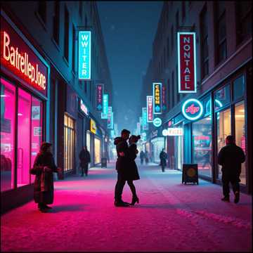 Copertina della canzone Frozen Hearts on Neon Streets