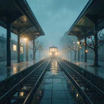 Cover of the song Поезд, оставив дымок,