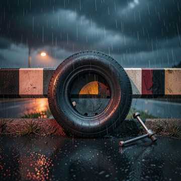 Portada de la canción ,Пробила колесо на счастье27.03