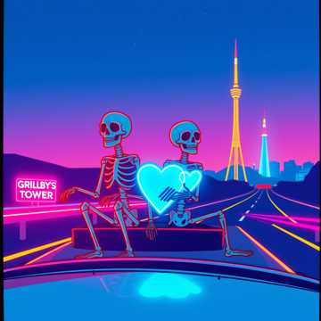 歌曲的封面Song Title: “Snowdin Highway” (A jam-worthy road-trip anthem for Sans (and the S