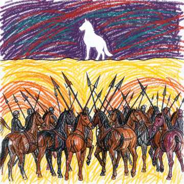 Cover of the song Die letzte Kriegerin (Temüjin und Dschamucha) Teil 23 Mongolian II