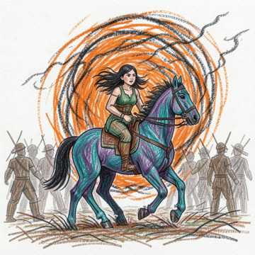 Cover of the song Die letzte Kriegerin (Temüjin und Dschamucha) Teil 25 Mongolian II