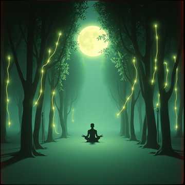 Cover av låten وحدي وسط الشجر