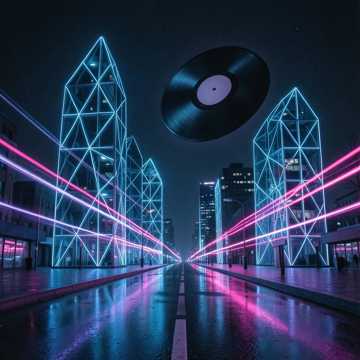 歌曲的封面Techno music
