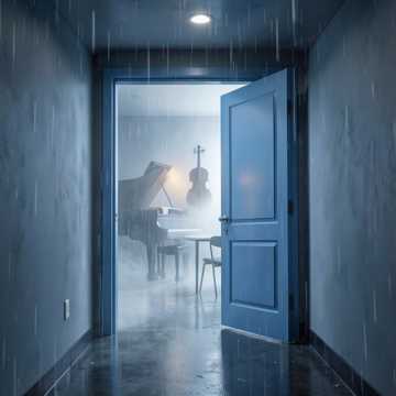 歌曲的封面La Puerta Azul