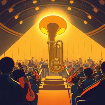 Portada de la canción Blue Tuba