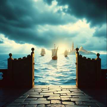 Cover av låten Die letzte Kriegerin (Aufbruch in die neue Welt)