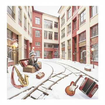 노래 표지 Любовь на троих: сакс, аккордеон и гитара