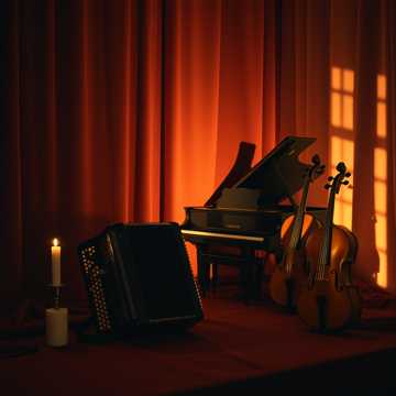 曲のカバー 1960s French Chanson, Acoustic Accordion, Dramatic Piano, Orchestral Strings, Ro