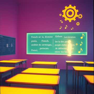 A dal borítója Французский, лексическая песня, А2, Учёба и образование