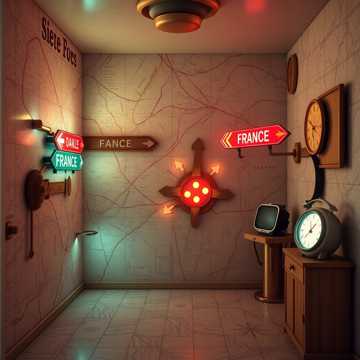 曲のカバー Французский, лексическая песня, А1, Направления и ориентирование