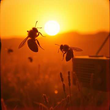 غلاف الاغنية Пчеловод» (орусча ыр) Куплет 1: С первыми лучами утра Поле дышит тишиной, Пчелов