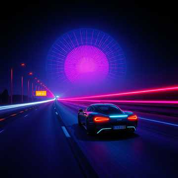 Capa da música Midnight Highway Glow