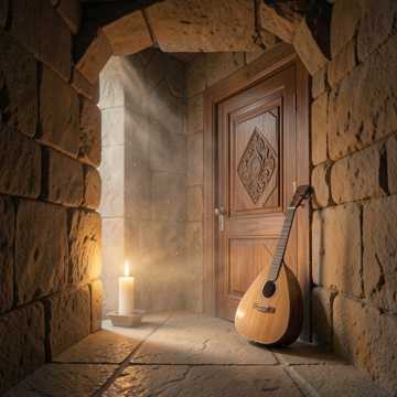 Cover of the song على بابك ليالي