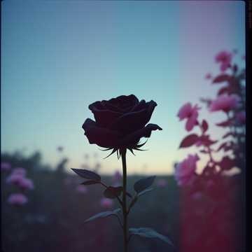 Cover of the song Rosa negra, mundo blanco.
