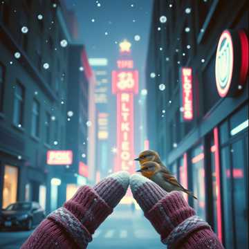 노래 표지 Снежинки - пушинки 15