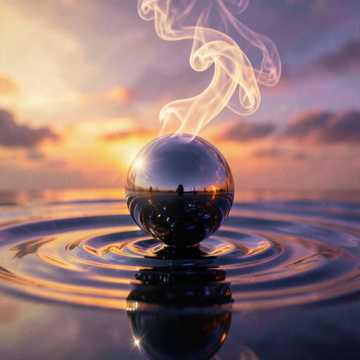 Capa da música Humo sobre el agua