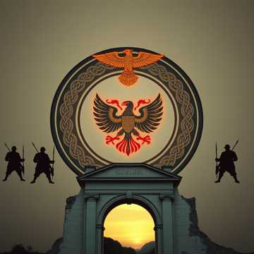 A dal borítója Die letzte Kriegerin (Der Fall des römischen Adlers) XII