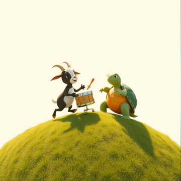 노래 표지 Козлёнок и черепаха