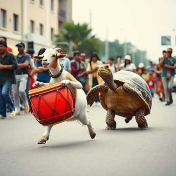 Кавер на песню козленок и черепаха барабаны