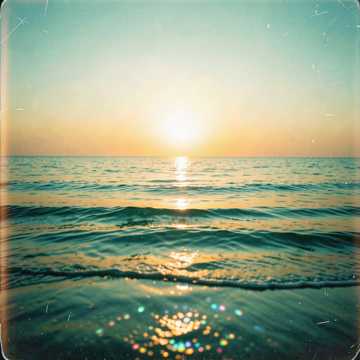 Copertina della canzone sunset on the sea