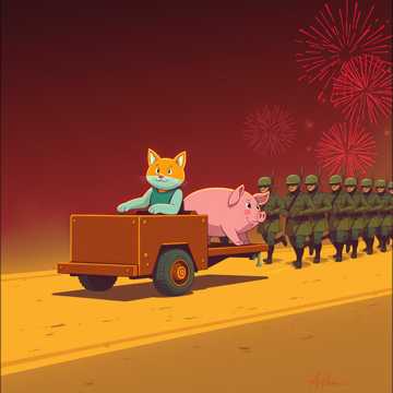 Cover av låten Кіт везе свиню на КТЗ