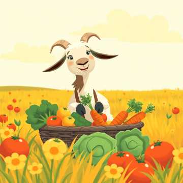 Portada de la canción Козлик собирает овощи